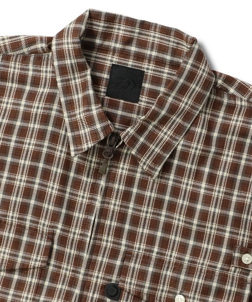 DAIWA PIER39(ダイワピア39)の「DAIWA PIER39 TECH ZIP ANGLER SHIRT L/S PLAIDS ダイワピア39 テックジップアングラーシャツL/Sプレイズ(シャツ/ブラウス・メンズ・レッド/パープル/ブラウン・LARGE/MEDIUM/SMALL)」の10枚目の写真