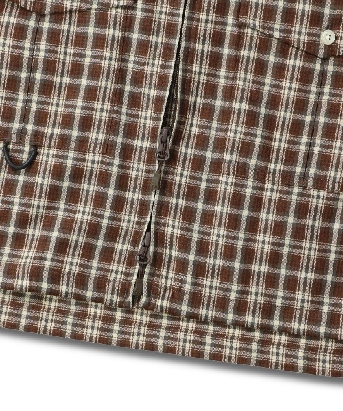 DAIWA PIER39(ダイワピア39)の「DAIWA PIER39 TECH ZIP ANGLER SHIRT L/S PLAIDS ダイワピア39 テックジップアングラーシャツL/Sプレイズ(シャツ/ブラウス・メンズ・レッド/パープル/ブラウン・LARGE/MEDIUM/SMALL)」の11枚目の写真
