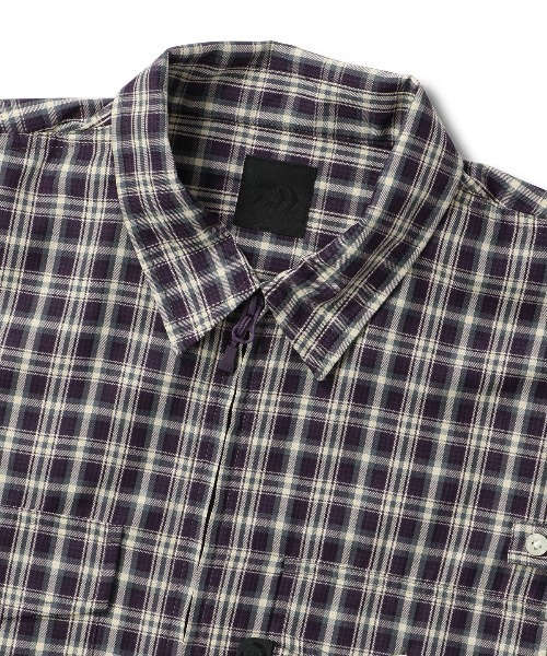 DAIWA PIER39(ダイワピア39)の「DAIWA PIER39 TECH ZIP ANGLER SHIRT L/S PLAIDS ダイワピア39 テックジップアングラーシャツL/Sプレイズ(シャツ/ブラウス・メンズ・レッド/パープル/ブラウン・LARGE/MEDIUM/SMALL)」の14枚目の写真