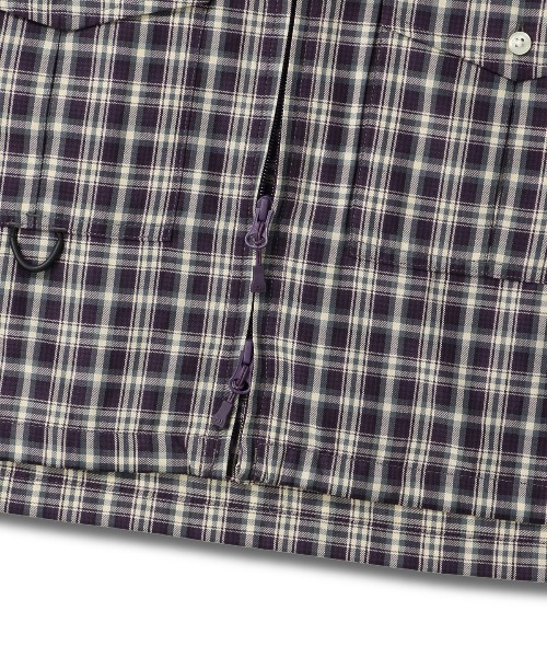 DAIWA PIER39(ダイワピア39)の「DAIWA PIER39 TECH ZIP ANGLER SHIRT L/S PLAIDS ダイワピア39 テックジップアングラーシャツL/Sプレイズ(シャツ/ブラウス・メンズ・レッド/パープル/ブラウン・LARGE/MEDIUM/SMALL)」の15枚目の写真