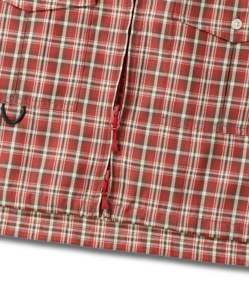 DAIWA PIER39(ダイワピア39)の「DAIWA PIER39 TECH ZIP ANGLER SHIRT L/S PLAIDS ダイワピア39 テックジップアングラーシャツL/Sプレイズ(シャツ/ブラウス・メンズ・レッド/パープル/ブラウン・LARGE/MEDIUM/SMALL)」の4枚目の写真