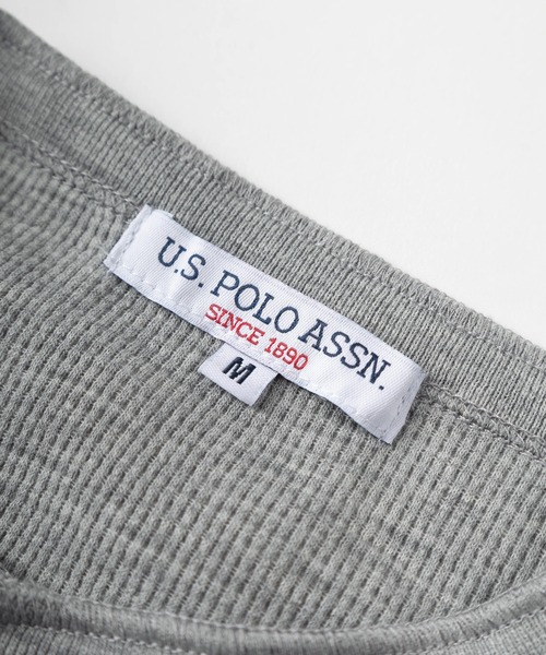 U.S. POLO ASSN.（ユーエスポロアッスン）の「【80】【U.S. POLO ASSN./ユーエスポロアッスン】ヘンリーネック サーマル ロンT/ワッフル/長袖/アメカジ/ミリタリー/古着MIX/ユニセックス/レディース/メンズ（Tシャツ/カットソー・メンズ・ネイビー/グレー/ホワイト/ブラック・XL/L/M）」の17枚目の写真
