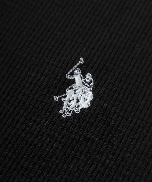 U.S. POLO ASSN.（ユーエスポロアッスン）の「【80】【U.S. POLO ASSN./ユーエスポロアッスン】ヘンリーネック サーマル ロンT/ワッフル/長袖/アメカジ/ミリタリー/古着MIX/ユニセックス/レディース/メンズ（Tシャツ/カットソー・メンズ・ネイビー/グレー/ホワイト/ブラック・XL/L/M）」の10枚目の写真