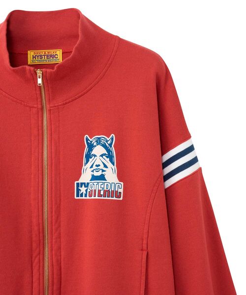 HYSTERIC GLAMOUR(ヒステリックグラマー)の「SEE NO EVIL ジャンパー(その他アウター・レディース・レッド/グリーン/ブラック・FREE)」の5枚目の写真
