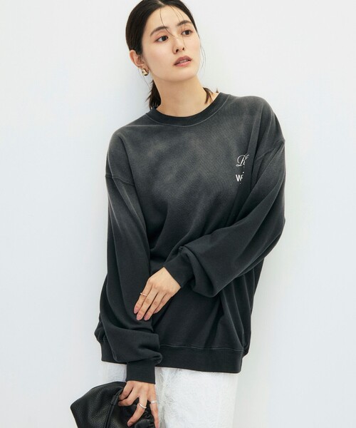 NOLLEY’S(ノーリーズ)の「【GULF COAST SPORTSWEAR/ガルフ コースト スポーツウェア】別注フォトプリントスウェット(スウェット・レディース・ネイビー/チャコールグレー/ベージュ・FREE)」の5枚目の写真