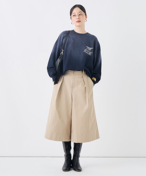 NOLLEY’S(ノーリーズ)の「【GULF COAST SPORTSWEAR/ガルフ コースト スポーツウェア】別注フォトプリントスウェット(スウェット・レディース・ネイビー/チャコールグレー/ベージュ・FREE)」の6枚目の写真