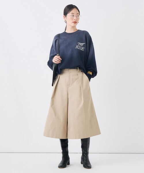 NOLLEY’S(ノーリーズ)の「【GULF COAST SPORTSWEAR/ガルフ コースト スポーツウェア】別注フォトプリントスウェット(スウェット・レディース・ネイビー/チャコールグレー/ベージュ・FREE)」の8枚目の写真