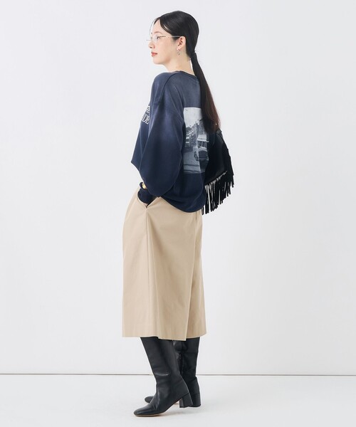 NOLLEY’S(ノーリーズ)の「【GULF COAST SPORTSWEAR/ガルフ コースト スポーツウェア】別注フォトプリントスウェット(スウェット・レディース・ネイビー/チャコールグレー/ベージュ・FREE)」の14枚目の写真