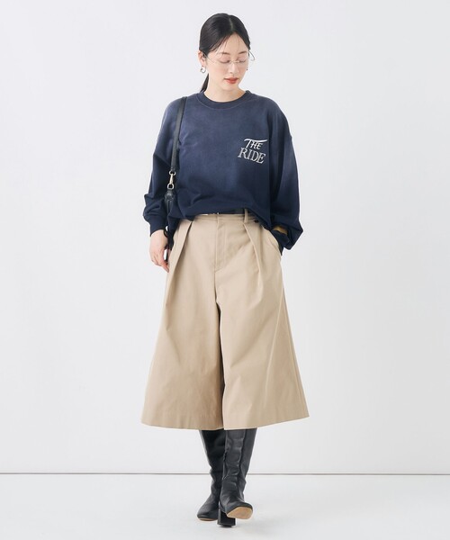 NOLLEY’S(ノーリーズ)の「【GULF COAST SPORTSWEAR/ガルフ コースト スポーツウェア】別注フォトプリントスウェット(スウェット・レディース・ネイビー/チャコールグレー/ベージュ・FREE)」の15枚目の写真