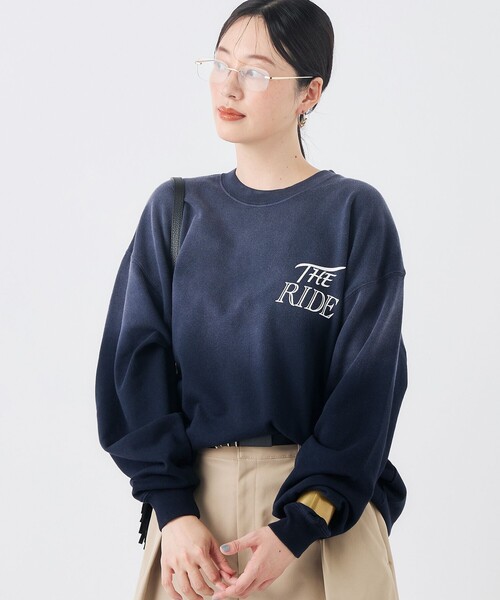 NOLLEY’S(ノーリーズ)の「【GULF COAST SPORTSWEAR/ガルフ コースト スポーツウェア】別注フォトプリントスウェット(スウェット・レディース・ネイビー/チャコールグレー/ベージュ・FREE)」の21枚目の写真