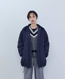 ナイロンタフタハーフコート