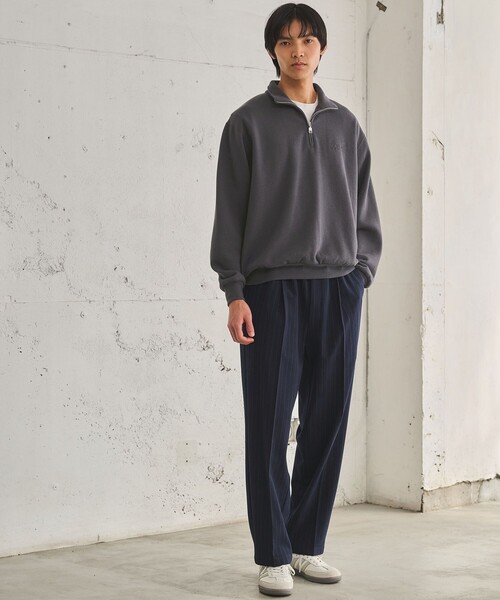 green label relaxing(グリーンレーベルリラクシング)の「TRカルゼ 裏起毛 オルマイ ワイド パンツ W3 -2WAYストレッチ-(その他パンツ・メンズ・ブラック/ダークブラウン/ネイビー/グレー系・M/L/S/XL)」の5枚目の写真