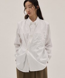 [RhodolirioN/ロドリリオン」Double Layer Button-down Shirt - Oxford/ダブルレイヤー ボタンダウンシャツ - オックスフォード