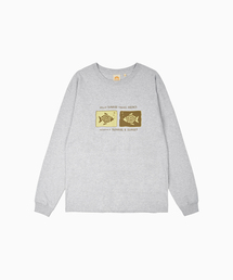 Geometric Fish 長袖Tシャツ_L.Gray