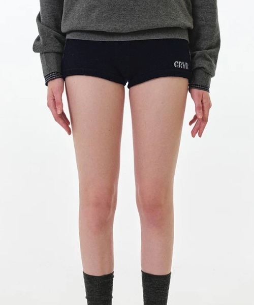 GRVRGROVE(グローブ)の「MAREN KNIT SHORTS(その他パンツ・レディース・グレー/ブラウン/ネイビー・フリー)」の3枚目の写真
