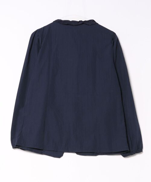 Ritzy(リッツィー)の「紐リボン付・ハートボタン長袖シャツブラウス(シャツ/ブラウス・レディース・バーガンディー/ネイビー・LARGE/MEDIUM)」の3枚目の写真