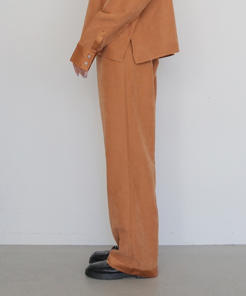 CLEIO(クレイオ)の「【CLEIO】スウェードライクストレートパンツ SUEDE LIKE STRAIGHT PANTS(その他パンツ・レディース・ライトベージュ/テラコッタ/アッシュブラウン・38/36)」の22枚目の写真