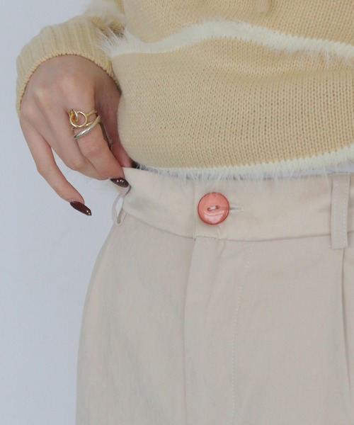 CLEIO(クレイオ)の「【CLEIO】スウェードライクストレートパンツ SUEDE LIKE STRAIGHT PANTS(その他パンツ・レディース・ライトベージュ/テラコッタ/アッシュブラウン・38/36)」の8枚目の写真