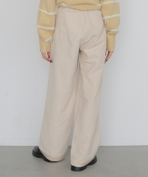 CLEIO(クレイオ)の「【CLEIO】スウェードライクストレートパンツ SUEDE LIKE STRAIGHT PANTS(その他パンツ・レディース・ライトベージュ/テラコッタ/アッシュブラウン・38/36)」の7枚目の写真