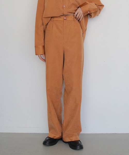 CLEIO(クレイオ)の「【CLEIO】スウェードライクストレートパンツ SUEDE LIKE STRAIGHT PANTS(その他パンツ・レディース・ライトベージュ/テラコッタ/アッシュブラウン・38/36)」の18枚目の写真