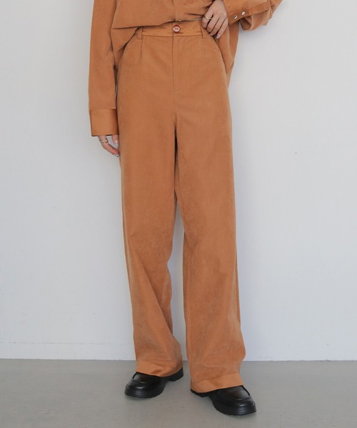 CLEIO(クレイオ)の「【CLEIO】スウェードライクストレートパンツ SUEDE LIKE STRAIGHT PANTS(その他パンツ・レディース・ライトベージュ/テラコッタ/アッシュブラウン・38/36)」の17枚目の写真