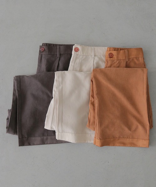 CLEIO(クレイオ)の「【CLEIO】スウェードライクストレートパンツ SUEDE LIKE STRAIGHT PANTS(その他パンツ・レディース・ライトベージュ/テラコッタ/アッシュブラウン・38/36)」の10枚目の写真