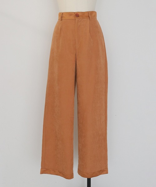 CLEIO(クレイオ)の「【CLEIO】スウェードライクストレートパンツ SUEDE LIKE STRAIGHT PANTS(その他パンツ・レディース・ライトベージュ/テラコッタ/アッシュブラウン・38/36)」の13枚目の写真