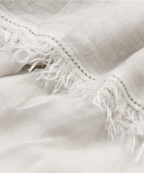 Faliero Sarti（ファリエロサルティ）の「【Faliero Sarti/ファリエロ サルティ】 ストール [GIURELLO]（ストール/ショール・レディース・ミント/アイボリー/ピンクベージュ・FREE）」の5枚目の写真