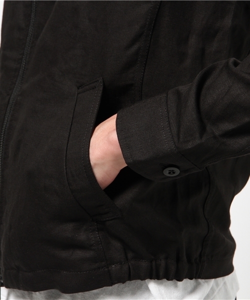 URBAN RESEARCH（アーバンリサーチ）の「UR リネンリヨセルナローリブブルゾン（ブルゾン・メンズ・カーキ/ブラック/ネイビー/グレー・MEDIUM/LARGE）」の11枚目の写真