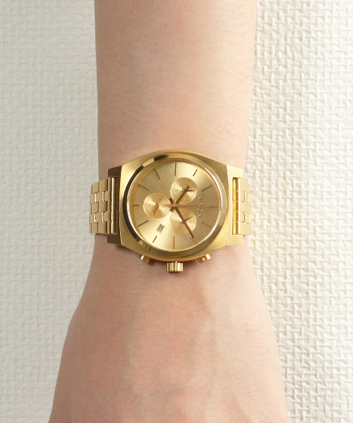 ANALOG.(アナログ)の「THE TIME TELLER CHRONO(アナログ腕時計・メンズ・ゴールド/ゴールド系その他/ブラック×ゴールド/ガンメタ/ネイビー/バーガンディー/グリーン系その他・FREE)」の1枚目の写真