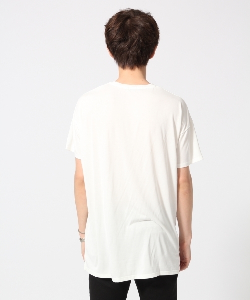 HARE（ハレ）の「モダールクルーネックカットソー(HARE)（Tシャツ/カットソー・メンズ・ベージュ/ブラック/オフホワイト・SMALL/LARGE/MEDIUM）」の4枚目の写真