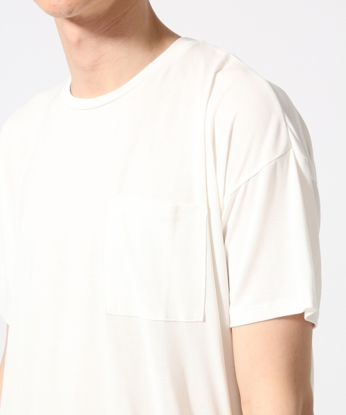 HARE（ハレ）の「モダールクルーネックカットソー(HARE)（Tシャツ/カットソー・メンズ・ベージュ/ブラック/オフホワイト・SMALL/LARGE/MEDIUM）」の6枚目の写真