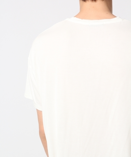 HARE（ハレ）の「モダールクルーネックカットソー(HARE)（Tシャツ/カットソー・メンズ・ベージュ/ブラック/オフホワイト・SMALL/LARGE/MEDIUM）」の7枚目の写真