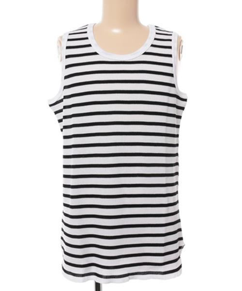 SHIPS GENERAL SUPPLY(シップスジェネラルサプライ)の「SHIPS JET BLUE: FRUIT OF THE LOOM ロングタンクトップ■(タンクトップ・メンズ・グレー/ホワイト/オリーブ/ブラック・LARGE/MEDIUM)」の1枚目の写真