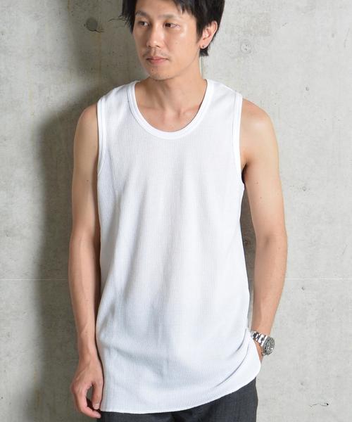 SHIPS GENERAL SUPPLY(シップスジェネラルサプライ)の「SHIPS JET BLUE: FRUIT OF THE LOOM ロングタンクトップ■(タンクトップ・メンズ・グレー/ホワイト/オリーブ/ブラック・LARGE/MEDIUM)」の5枚目の写真
