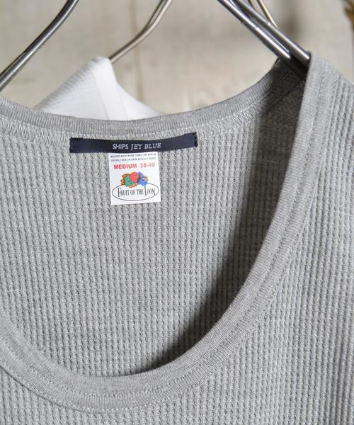 SHIPS GENERAL SUPPLY(シップスジェネラルサプライ)の「SHIPS JET BLUE: FRUIT OF THE LOOM ロングタンクトップ■(タンクトップ・メンズ・グレー/ホワイト/オリーブ/ブラック・LARGE/MEDIUM)」の9枚目の写真