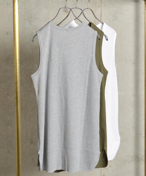 SHIPS GENERAL SUPPLY(シップスジェネラルサプライ)の「SHIPS JET BLUE: FRUIT OF THE LOOM ロングタンクトップ■(タンクトップ・メンズ・グレー/ホワイト/オリーブ/ブラック・LARGE/MEDIUM)」の13枚目の写真