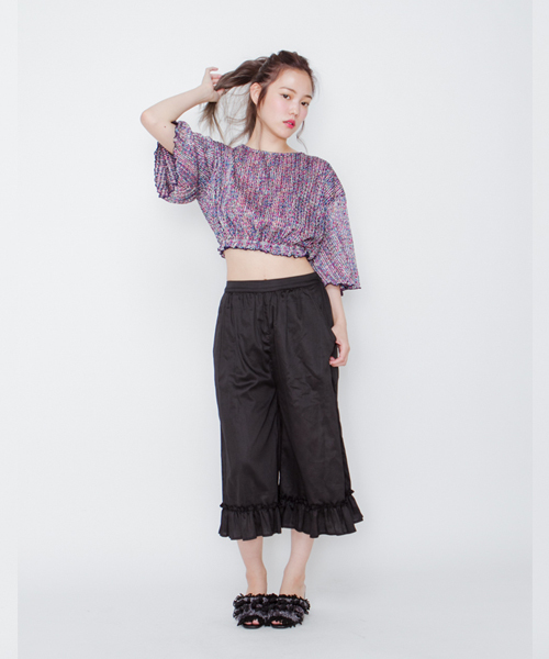 merry jenny（メリージェニー）の「ﾌﾘﾙｶﾞｳﾁｮ（その他パンツ・レディース・ライトグレー/ピンク/ブラック・FREE）」の16枚目の写真