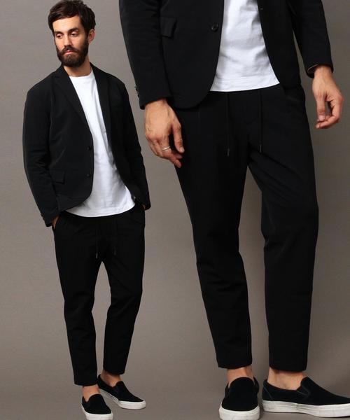 BEAUTY&YOUTH UNITED ARROWS（ビューティーアンドユースユナイテッドアローズ）の「BY "TORAY" ナイロン/リヨセル イージー テーパードパンツ◆（その他パンツ・メンズ・オリーブ/ネイビー・LARGE/SMALL/MEDIUM/X-LARGE）」の2枚目の写真