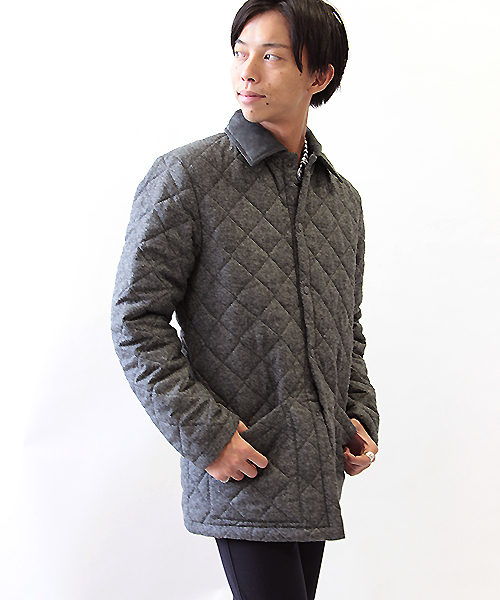 LAVENHAM（ラベンハム）の「LAVENHAM別注 HORHAM キルティングブルゾン（ブルゾン・メンズ・グレー・38/36/40）」の8枚目の写真