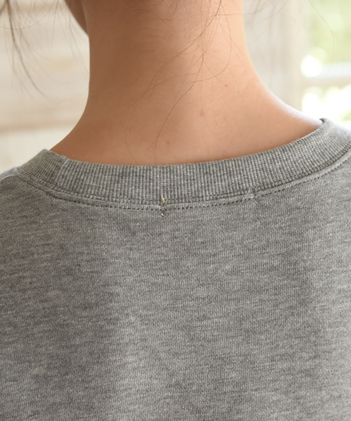 folklore（フォルクローレ）の「裏毛ドルマンプルオーバー/トップス（スウェット・レディース・グレー/ホワイト系その他/ボルドー/グリーン系その他/ネイビー/ブルー系その他・MEDIUM）」の18枚目の写真