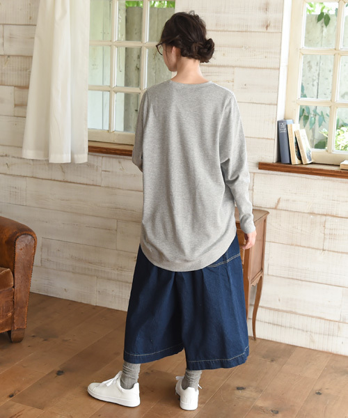 folklore（フォルクローレ）の「裏毛ドルマンプルオーバー/トップス（スウェット・レディース・グレー/ホワイト系その他/ボルドー/グリーン系その他/ネイビー/ブルー系その他・MEDIUM）」の11枚目の写真