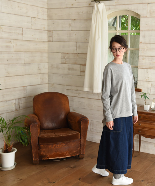 folklore（フォルクローレ）の「裏毛ドルマンプルオーバー/トップス（スウェット・レディース・グレー/ホワイト系その他/ボルドー/グリーン系その他/ネイビー/ブルー系その他・MEDIUM）」の8枚目の写真