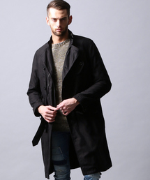 5351 POUR LES HOMMES | ピーチモールスキンモッズコート(ステンカラーコート)