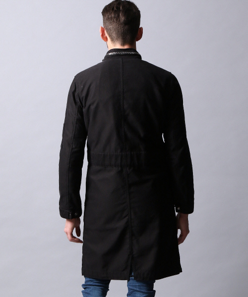 5351 POUR LES HOMMES（ゴーサンゴーイチプールオム）の「ピーチモールスキンモッズコート（ステンカラーコート・メンズ・カーキ/ブラック・3/2）」の8枚目の写真