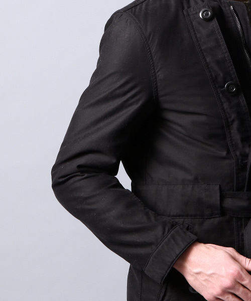 5351 POUR LES HOMMES（ゴーサンゴーイチプールオム）の「ピーチモールスキンモッズコート（ステンカラーコート・メンズ・カーキ/ブラック・3/2）」の10枚目の写真