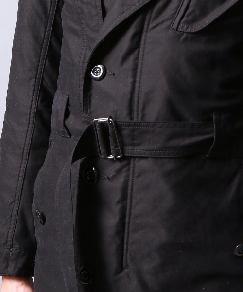 5351 POUR LES HOMMES（ゴーサンゴーイチプールオム）の「ピーチモールスキンモッズコート（ステンカラーコート・メンズ・カーキ/ブラック・3/2）」の5枚目の写真