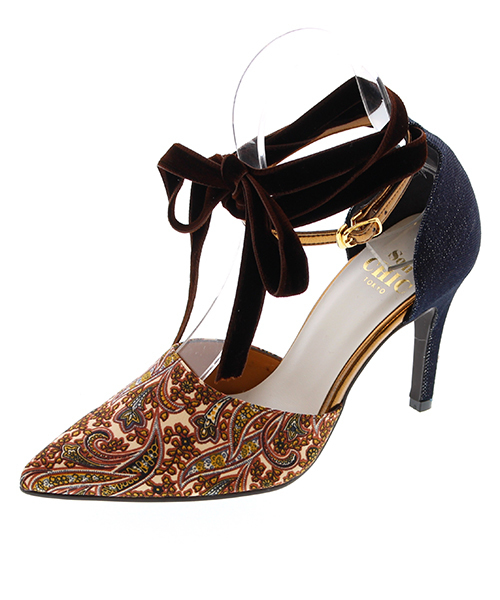 SON CHIC TOKYO（ソンシックトウキョウ）の「2WAYリボンストラップセパレートパンプス(774-59104)【SON CHIC TOKYO】（パンプス・レディース・ベージュ/ブラック/アイボリー・22.5/22/24/23/23.5/24.5）」の3枚目の写真