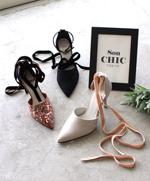 SON CHIC TOKYO | 2WAYリボンストラップセパレートパンプス(774-59104)【SON CHIC TOKYO】(パンプス)