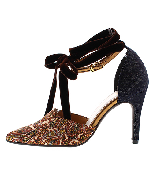 SON CHIC TOKYO（ソンシックトウキョウ）の「2WAYリボンストラップセパレートパンプス(774-59104)【SON CHIC TOKYO】（パンプス・レディース・ベージュ/ブラック/アイボリー・22.5/22/24/23/23.5/24.5）」の6枚目の写真